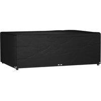 Berkfield Home Garden Furniture Cover 12 Eyelets 213x132x75 cm Rectangular in Black | Size: 213 x 132 x 75 cm