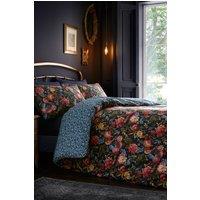 Dreams & Drapes 'Bejewelled' Soft 100% Cotton Duvet Cover Set in Navy | Size: King