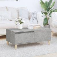 Berkfield Home Coffee Table Concrete Grey 90x50x36.5 cm Engineered Wood