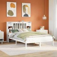 Berkfield Home Bookcase Bed without Mattress White 160x200 cm Solid Wood Pine
