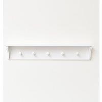Melody Maison White Wall Shelf With Hooks