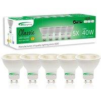BELL Lighting Dimmable GU10 LED Bulbs 4.4W 350lm | Warm White 2700K | 38 Spotlight | Size: Pack of 10