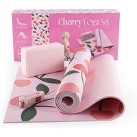 Myga Printed Yoga Set - Gumamela Blossom in Light Pink