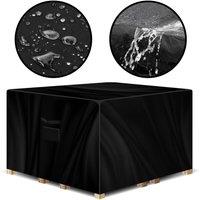 Gracious Gardens Square 250x250x90cm Outdoor Patio Waterproof Garden Furniture Cover, Weatherproof Rattan Sofa Protector | Size: 250 x 250 x 90 cm