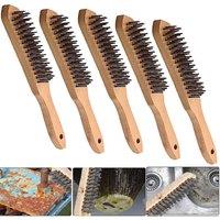 Hinsinc 5pc Steel Wire Brush Heavy Duty Rust Removal Tool