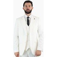 V2 Classic Men's Scott Three Piece Suit White | Size: 38R