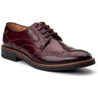 Base London Men's York Brogue Shoe in Wine | Size: 9