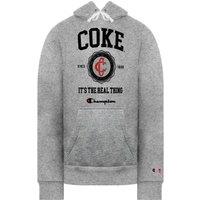 Champion Men's x Coca Cola Grey Hoodie | Size: Medium