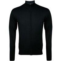 SOL'S Men's Gordon Full Zip Cardigan in Black | Size: 3XL