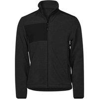 TEE JAYS Men's Mountain Fleece Jacket in Black | Size: Large
