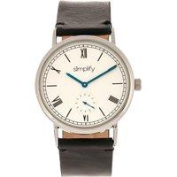 Simplify The 5100 Leather-Band Watch in White