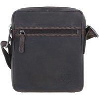 Leather Company 'Lisbon' Real Leather Messenger Bag in Brown