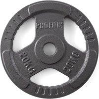 Phoenix Fitness Cast Iron Weight Plate 2 inch Hole in Black | Size: 20kg