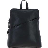 Leather Company 'Tokyo' Stylish Real Leather Backpack in Black