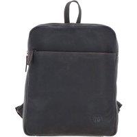Leather Company 'Brussels' Real Leather Backpack With Multiple Pockets in Brown