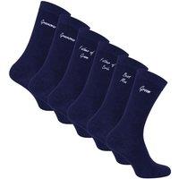 Sock Snob Men's 6 Pairs Wedding Socks in Black & Navy with a Giftbox | Size: 6-11