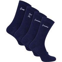 Sock Snob Men's 4 Pairs Wedding Socks for Groomsman Groom & Best Man in Navy | Size: 6-11