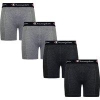 Champion Men's 4-Pack Logo Grey Boxer Shorts | Size: 2XL