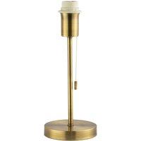 Happy Homewares Traditional & Classic Table Lamp Base with Pull Cord Switch in Metallic Gold