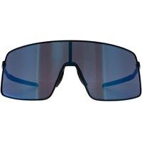 Oakley Men's Shield Satin Lead Prizm Sapphire Sutro TI in Grey