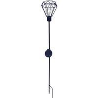 Luxform Solar Metal Wire Stake Led Light Diamond in Green