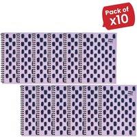 Europa Splash A4+ Notepad Wirebound 160 Pages 80gsm F S C Paper Ruled Purple - 10