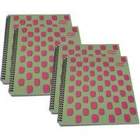 Europa Splash A4+ Notepad Wirebound 160 Pages 80gsm F S C Paper Ruled Pink - 4