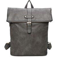 Fontanella Fashion Bravaro Unisex Foldtop Backpack in Dark Grey