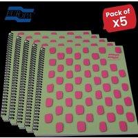 Europa Splash A4+ Notepad Wirebound 160 Pages 80gsm F S C Paper Ruled Pink - 5