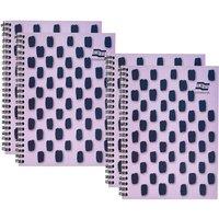 Europa Splash A4+ Notepad Wirebound 160 Pages 80gsm F S C Paper Ruled Purple - 4