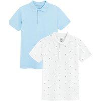 Cool Club Boy's 2-Pack Basic Polo Shirts in Light Blue | Size: 6 Years