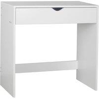 EONLION White 1 Drawer Dressing Table Wooden Vanity Computer