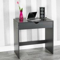 EONLION Black Wooden Dressing Table Vanity Computer Desk Bedroom Furniture Office Drawer