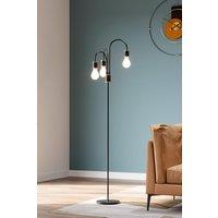 H&O Direct Modern Industrial 3 Lights Floor Lamp