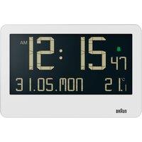 Braun Digital Wall Clock in White