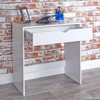 EONLION White Wooden Dressing Table Vanity Computer Desk Bedroom Furniture Office Drawer