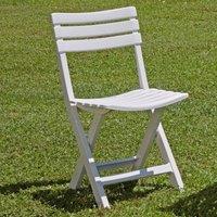 EONLION 1 2 4 6 Pcs Collapsible Outdoor Folding White Garden Chairs Camping Patio Lounge
