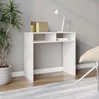 EONLION 80cm White Wood Console Table PC Laptop Computer Desk Office