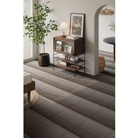 Living and Home 20Pcs 50x50cm Gradient Stripe Carpet Tiles with Asphalt Backing in Brown | Size: 50x50 cm