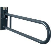 EONLION 85cm CROYDEX Folding Hinged Bathroom Safety Hand Rail Grab Bar Support Drop Down in Grey