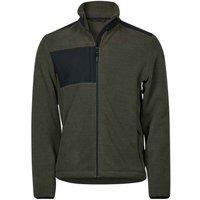 TEE JAYS Men's Mountain Fleece Jacket in Dark Green | Size: Large