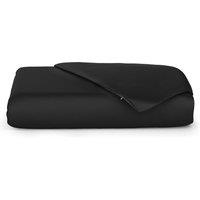Cosy House Collection Men's Bamboo Duvet Cover in Black | Size: Double