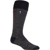 SOCKSHOP Heat Holders Men's 1 Pair 2.3 TOG Thermal Boot Socks in Black | Size: 6-11