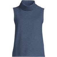 Lands' End Women's Soft Brushed Jersey Sleeveless Roll Neck Top in Navy | Size: 16-18