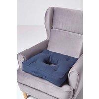 Homescapes Pressure Relief Armchair Booster Cushion in Navy | Size: 50 cm x 50 cm