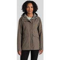 Craghoppers Women's Caldbeck Wind-Resistant AquaDry Waterproof Jacket in Dark Green | Size: 8