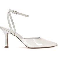 XY London Women's 'Lacey May' Strappy Stiletto High Heel Pointed Toe Pumps Shoes in Light Grey | Size: 7