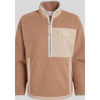 Craghoppers Women's Grange Borg Half-Zip Printedd Insulating Active Fleece in Brown | Size: 18