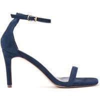 XY London Women's 'Emma' Strappy Stiletto High Heels With Ankle Strap in Navy | Size: 7