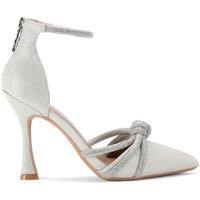 KG Kurt Geiger Women's 'Ava2' Fabric Heels in Silver | Size: 5